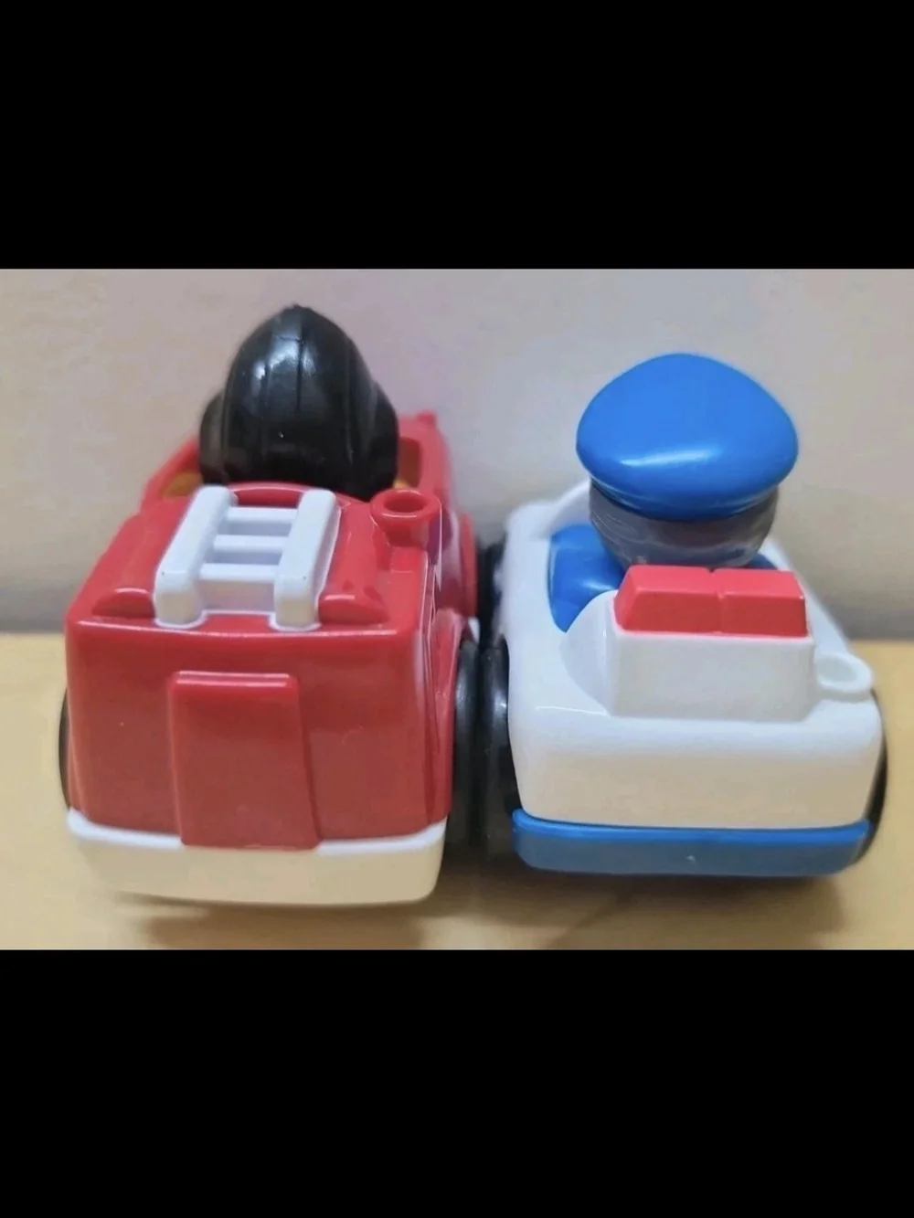 Fisher-Price Little People Red Fire Truck & White Police Car Set